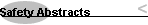 Safety Abstracts